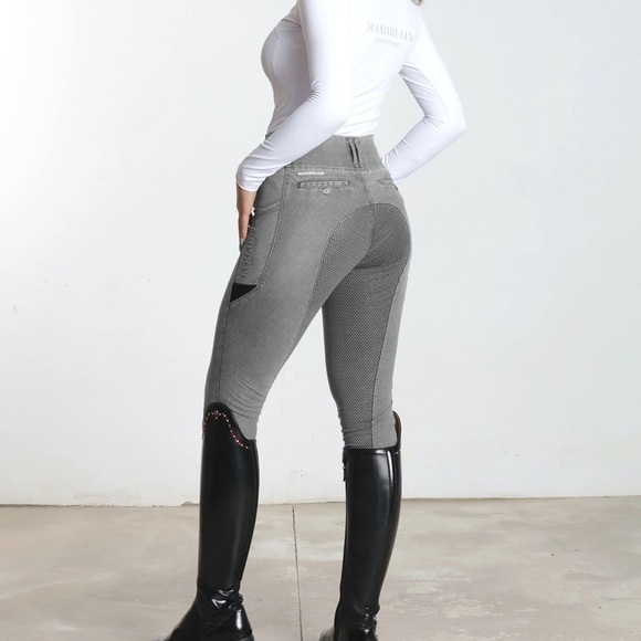 Maximilian Equestrian Denim Riding Legging Gray - S